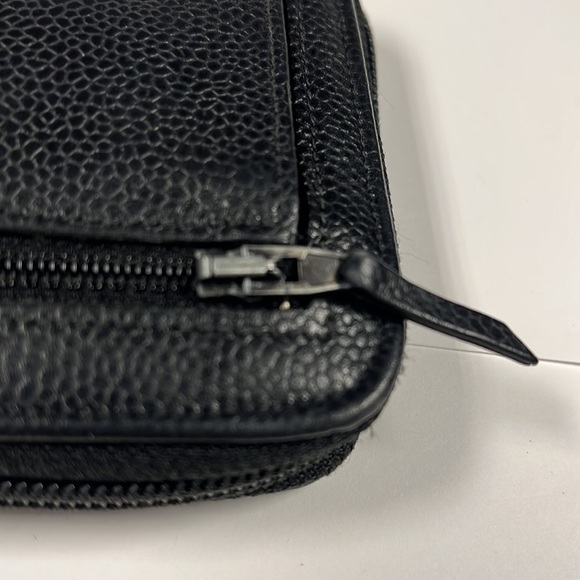 Chanel Classic Black Caviar Leather Long Clutch Zip Around Wallet - Picture 7 of 16